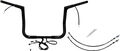 FAT BAGGERS INC. EZ Install Wired 1-1/4" Flat Top Handlebar Kit - 12" - Black 701212-B — image 1