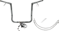 FAT BAGGERS INC. EZ Install Wired 1-1/4" Flat Top Handlebar Kit - 16" - Chrome 701216 — image 1