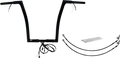 FAT BAGGERS INC. EZ Install Wired 1-1/4" Flat Top Handlebar Kit - 16" - Black 701916-B — image 1