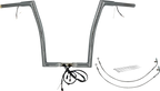 FAT BAGGERS INC. EZ Install Wired 1-1/4" Flat Top Handlebar Kit - 16" - Chrome 701916 — image 1
