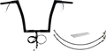 FAT BAGGERS INC. EZ Install Wired 1-1/4" Flat Top Handlebar Kit - 14" - Black 702914-B — image 1