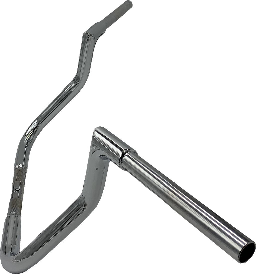 FAT BAGGERS INC. 1-1/4" EZ Install Flat Top Handlebar - Reduced Reach - 11" - Chrome 705011 — image 2