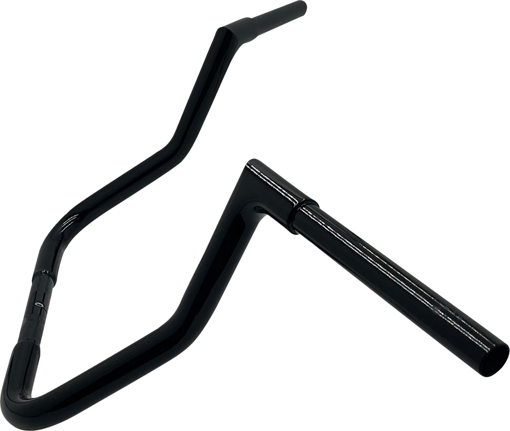 FAT BAGGERS INC. 1-1/4" EZ Install Flat Top Handlebar - Reduced Reach - 13" - Black 705013-B — image 2