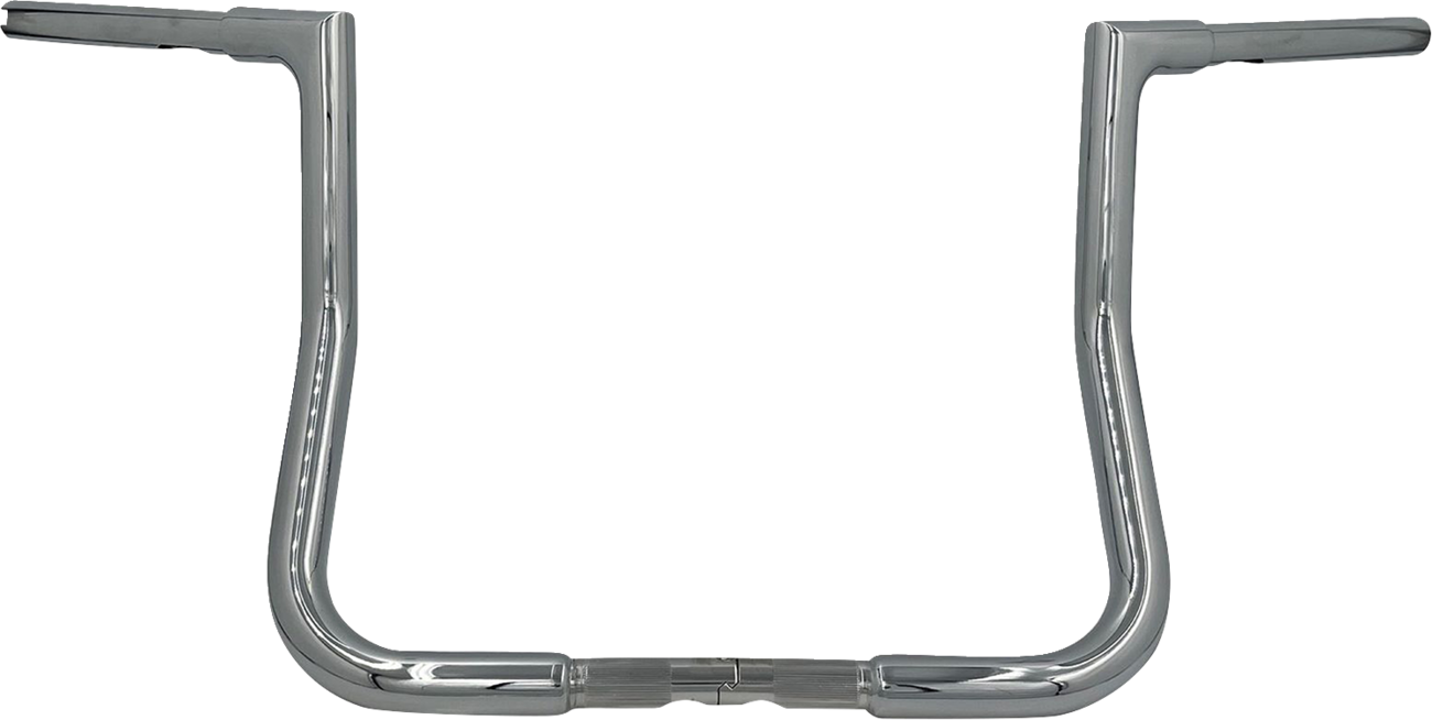FAT BAGGERS INC. 1-1/4" EZ Install Flat Top Handlebar - Reduced Reach - 13" - Chrome 705013 — image 1
