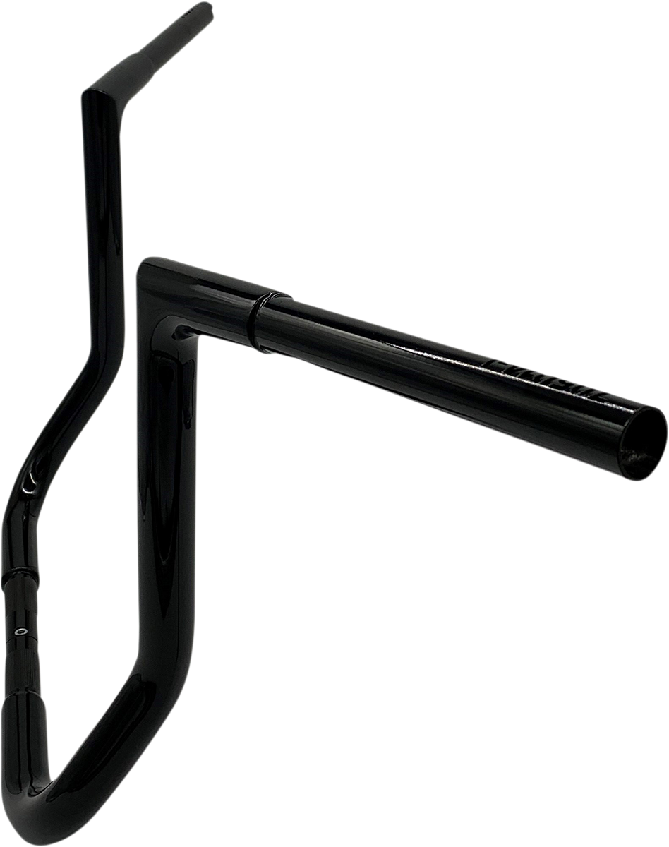 FAT BAGGERS INC. 1-1/4" EZ Install Flat Top Handlebar - 14" - Black 705014-B — image 2