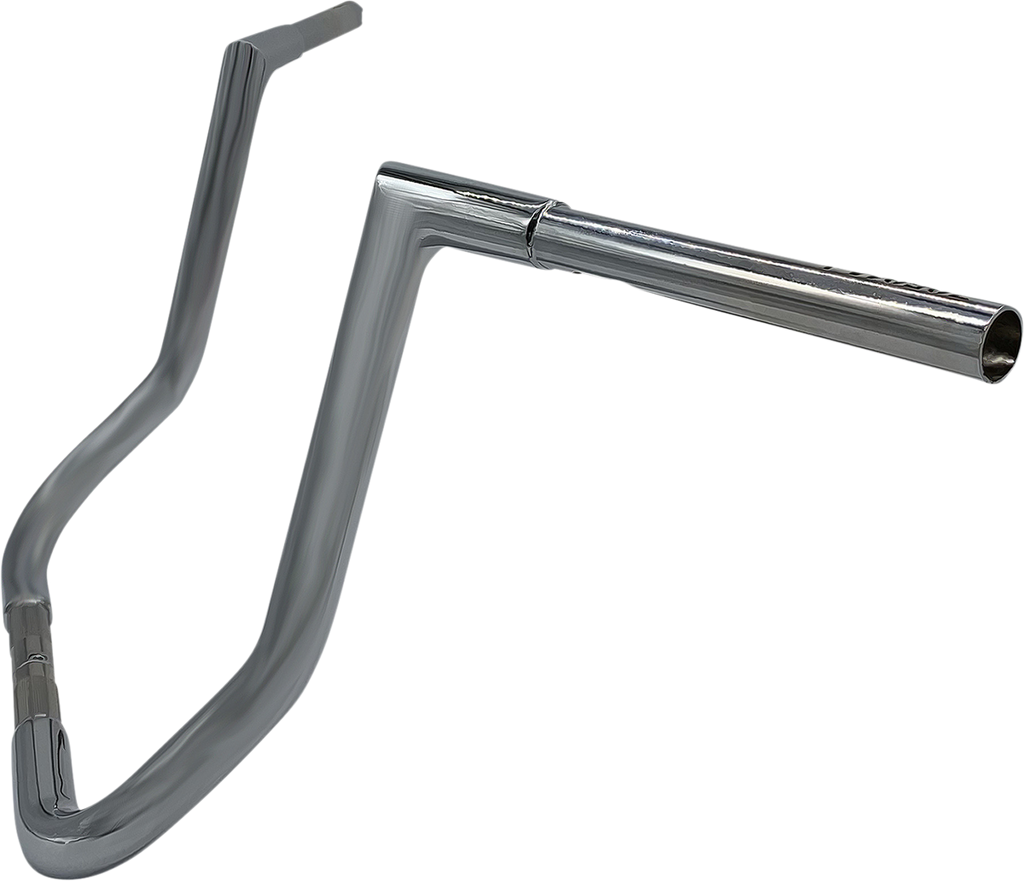 FAT BAGGERS INC. 1-1/4" EZ Install Flat Top Handlebar - 14" - Chrome 705014 — image 2