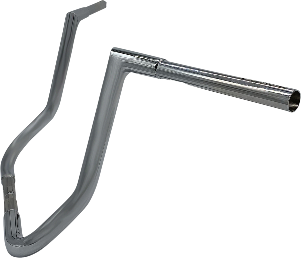 FAT BAGGERS INC. 1-1/4" EZ Install Flat Top Handlebar - 14" - Chrome 705014 — image 2