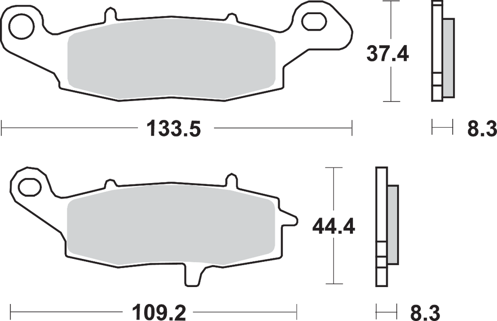 SBS HS Brake Pads - V-Strom - 705HS — image 2