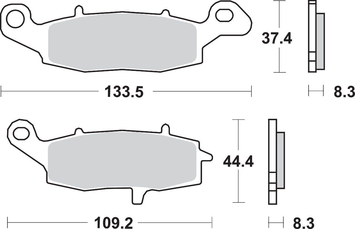SBS HS Brake Pads - V-Strom - 705HS — image 2