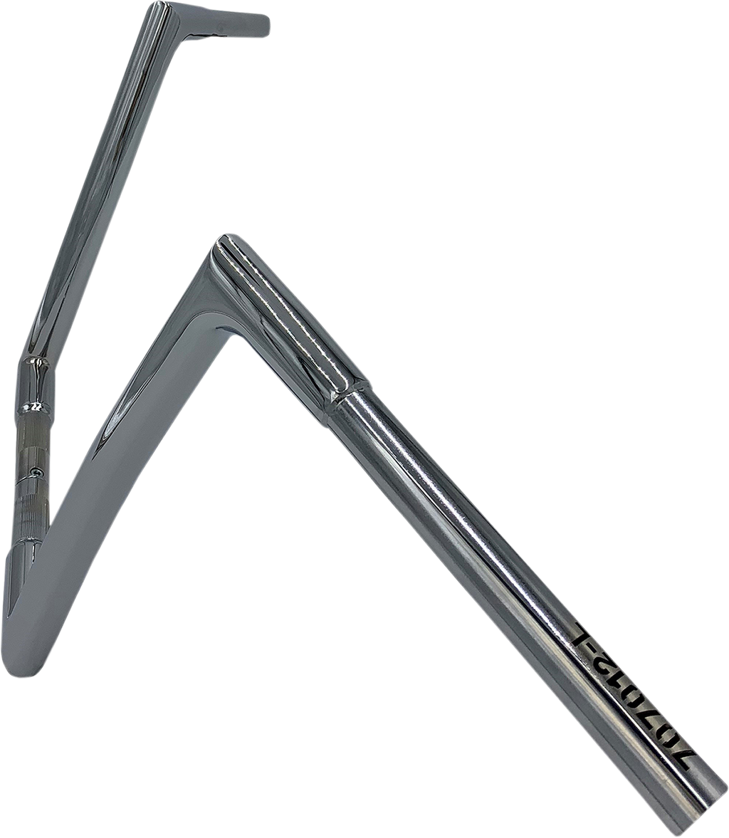 FAT BAGGERS INC. 1-1/4" EZ Install Flat Top Handlebar - 12" - Chrome 707012 — image 2