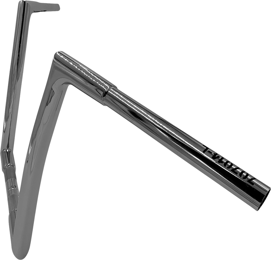 FAT BAGGERS INC. 1-1/4" EZ Install Flat Top Handlebar - 14" - Chrome 707014 — image 2