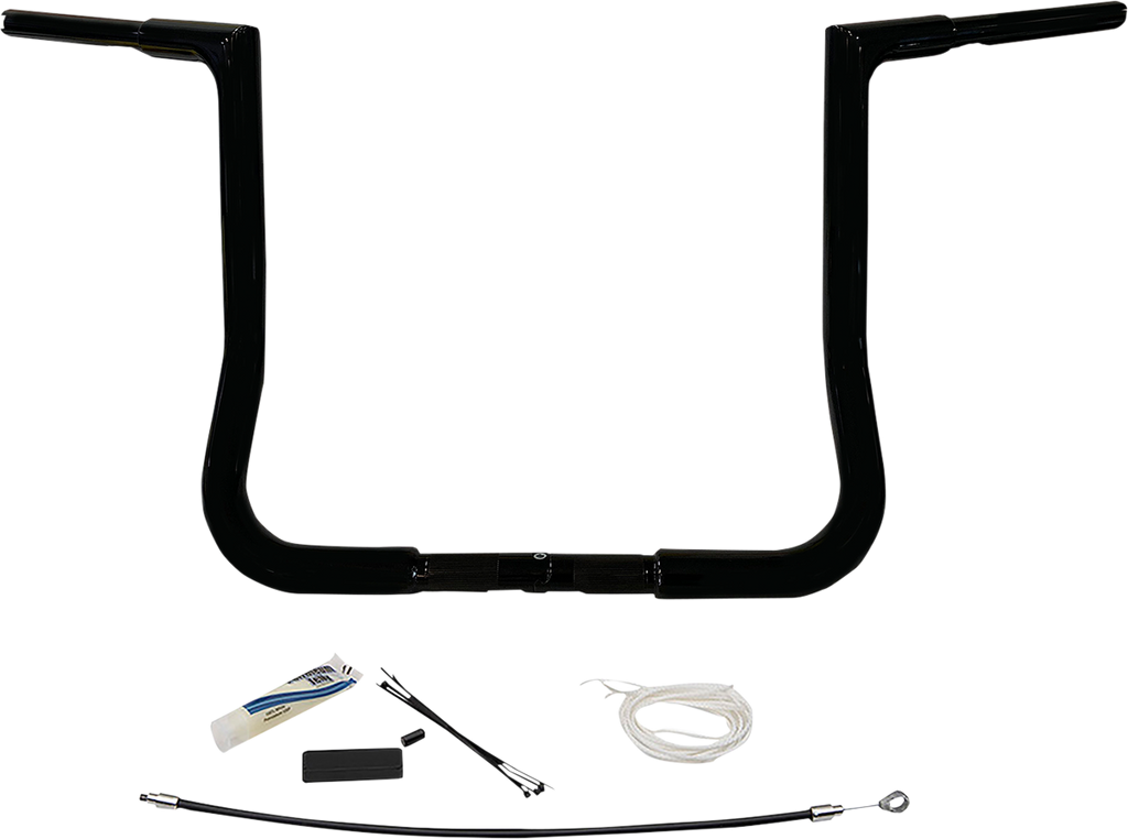 FAT BAGGERS INC. 1-1/4" EZ Install Flat Top Handlebar Kit - 14" - Chrome 709114 — image 2