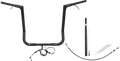 FAT BAGGERS INC. EZ Install Wired 1-1/4" Flat Top Handlebar Kit - 16" - Black 712016-B — image 1