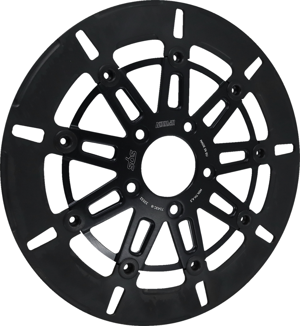 SBS Design "C" Straight 9-Spoke Brake Rotor 7143C-B — image 2