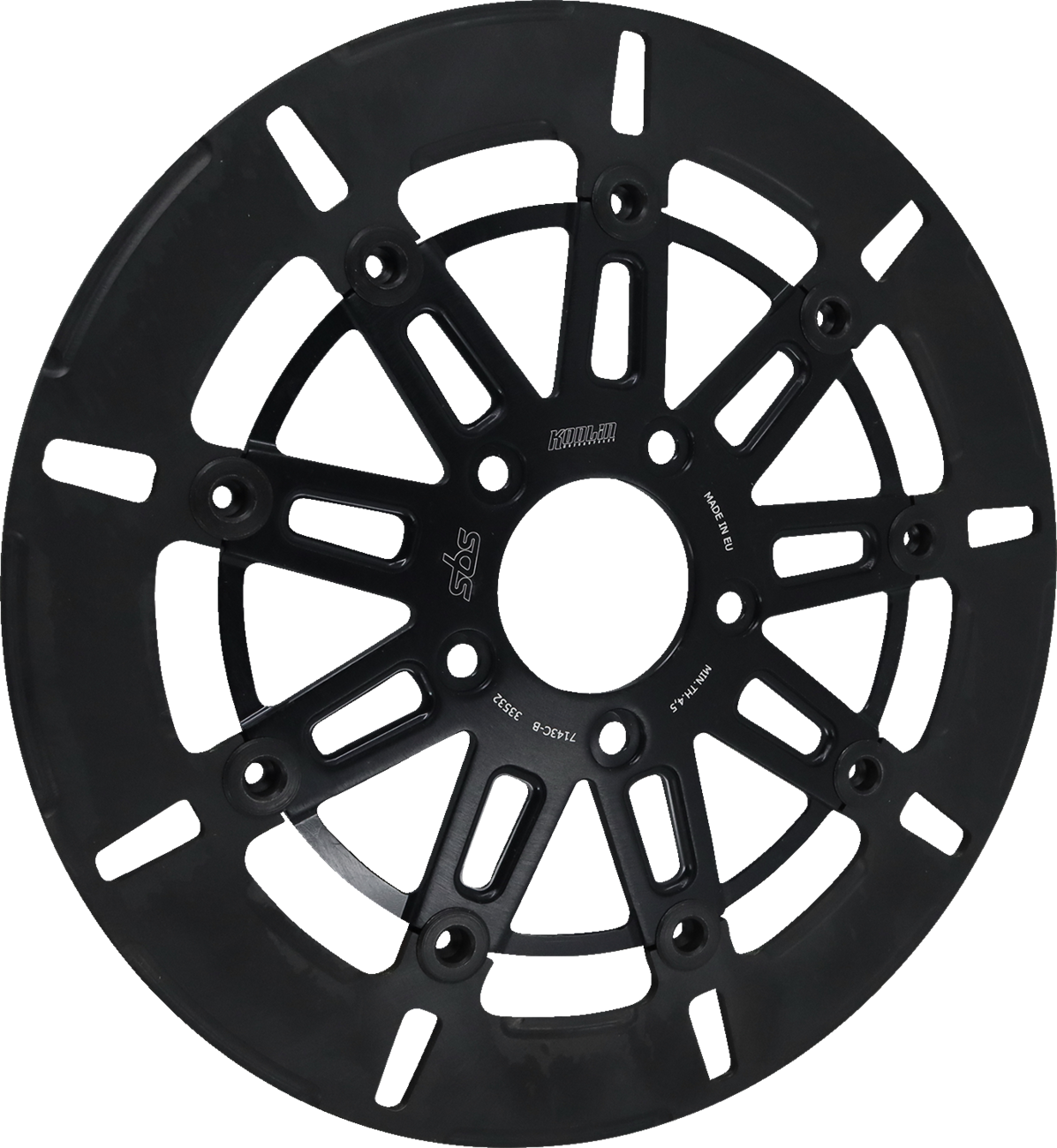 SBS Design "C" Straight 9-Spoke Brake Rotor 7143C-B — image 2