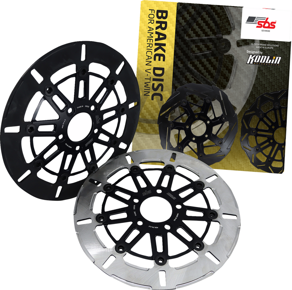 SBS Design "C" Straight 9-Spoke Brake Rotor 7143C — image 3