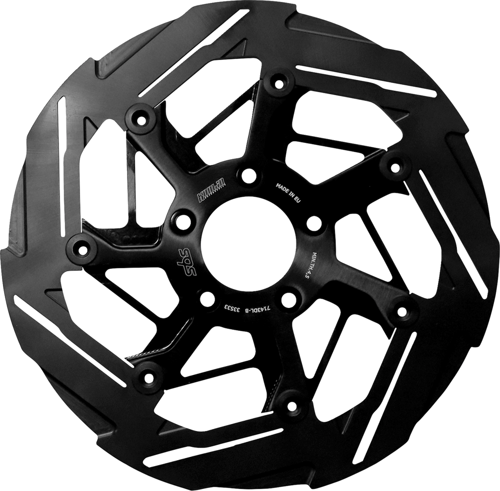 SBS Design "D" Slash 7-Spoke Brake Rotor 7143DL-B — image 1