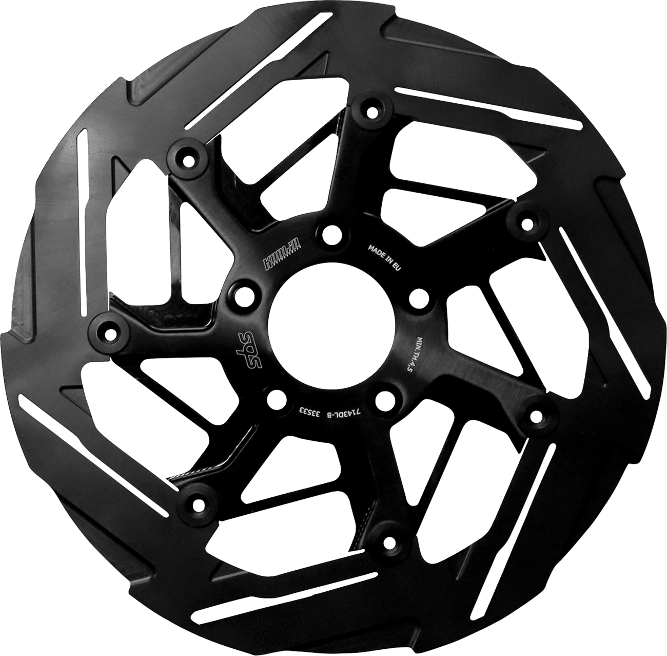 SBS Design "D" Slash 7-Spoke Brake Rotor 7143DL-B — image 1