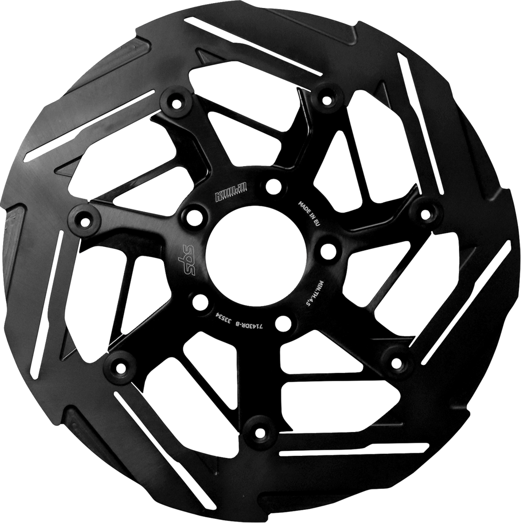 SBS Design "D" Slash 7-Spoke Brake Rotor 7143DR-B — image 1