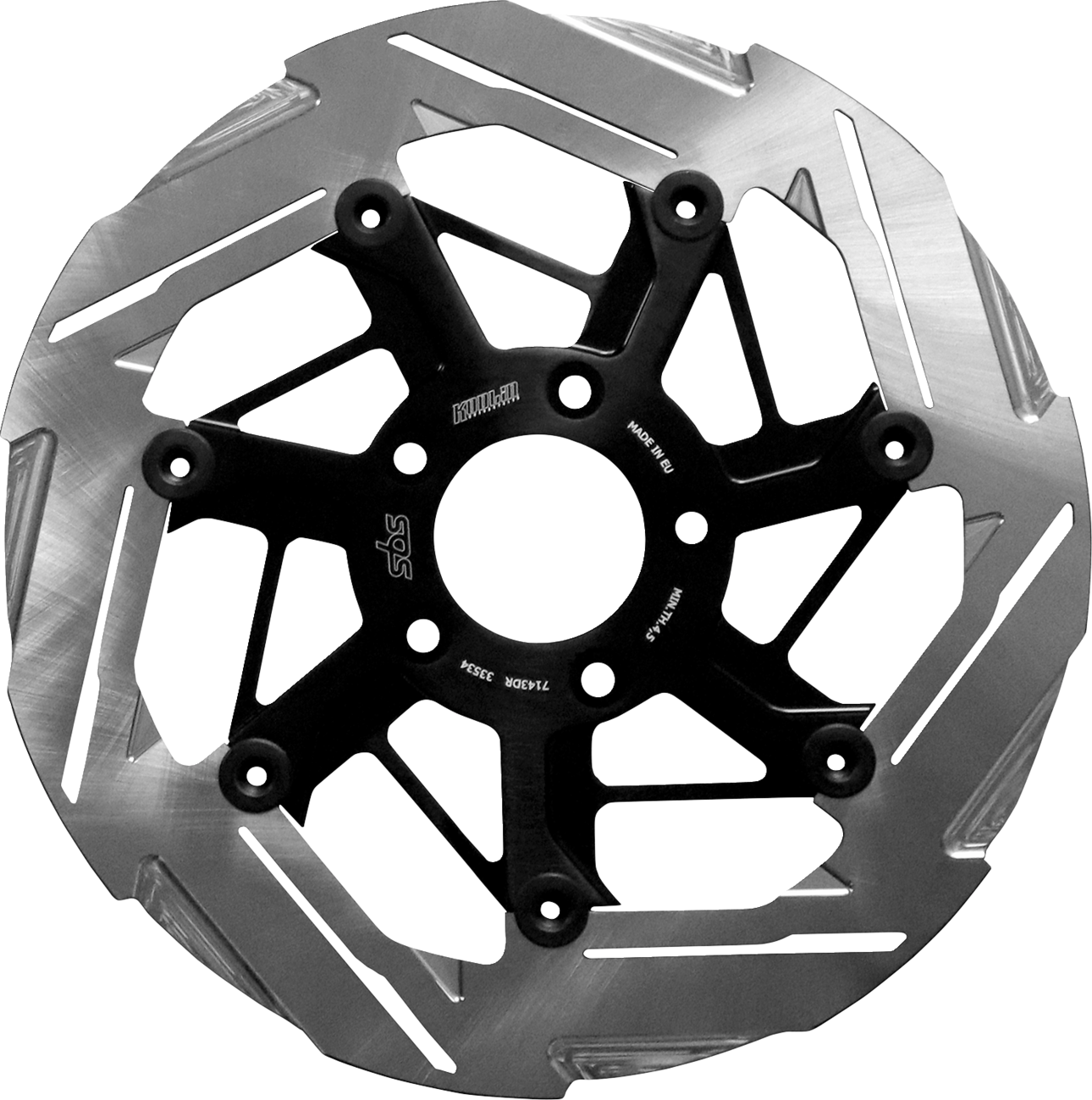 SBS Design "D" Slash 7-Spoke Brake Rotor 7143DR — image 1