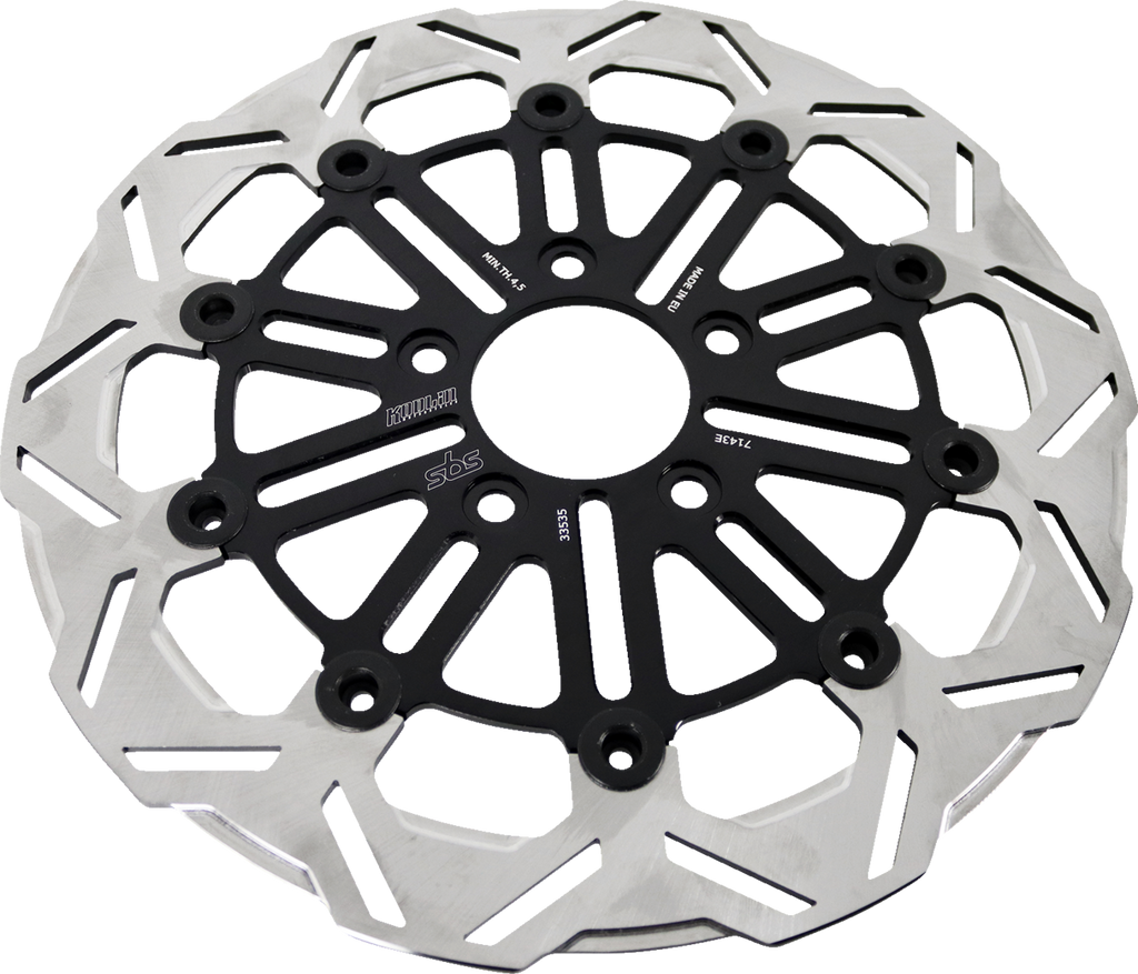 SBS Design "E" 10-Spoke Floating Brake Rotor 7143E — image 3