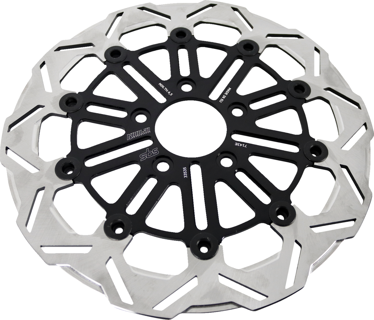 SBS Design "E" 10-Spoke Floating Brake Rotor 7143E — image 3