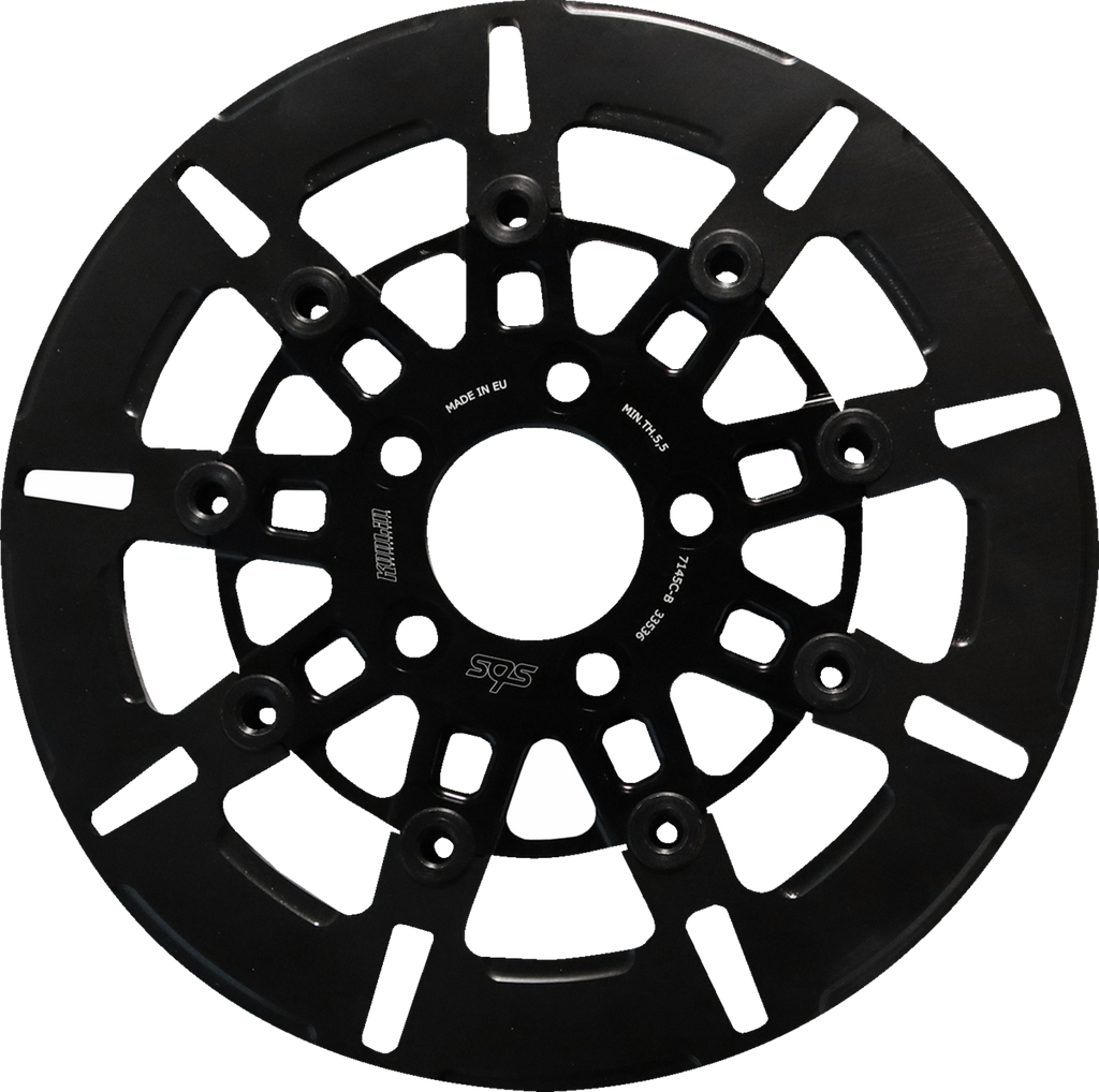 SBS Design "C" Straight 9-Spoke Brake Rotor 7145C-B — image 1