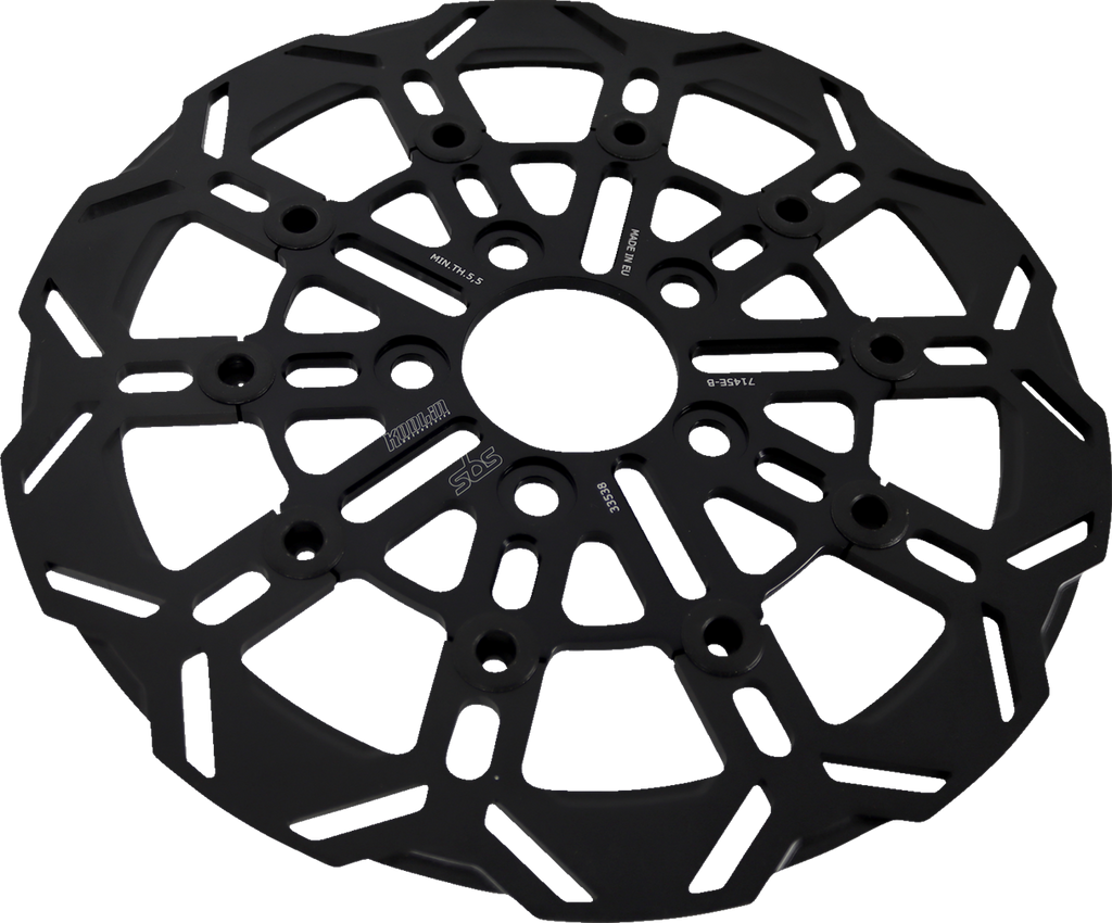 SBS Design "D" 10-Spoke Floating Brake Rotor 7145E-B — image 3