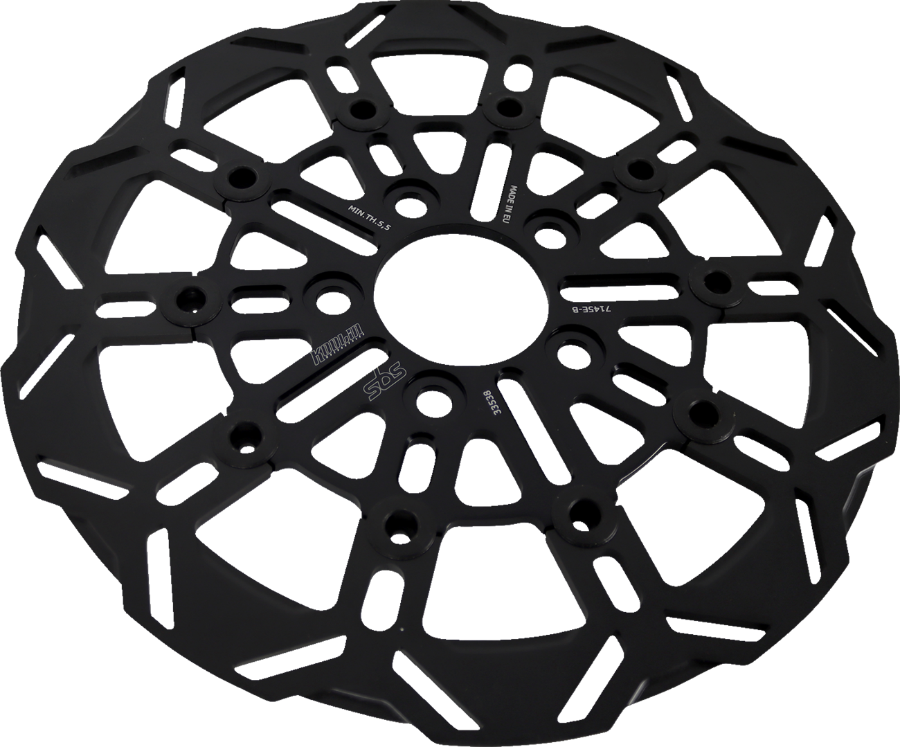 SBS Design "D" 10-Spoke Floating Brake Rotor 7145E-B — image 3