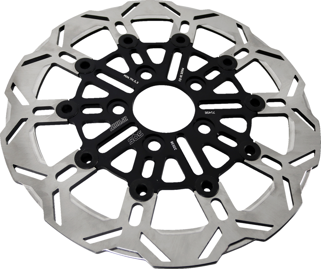 SBS Design "D" 10-Spoke Floating Brake Rotor 7145E — image 2