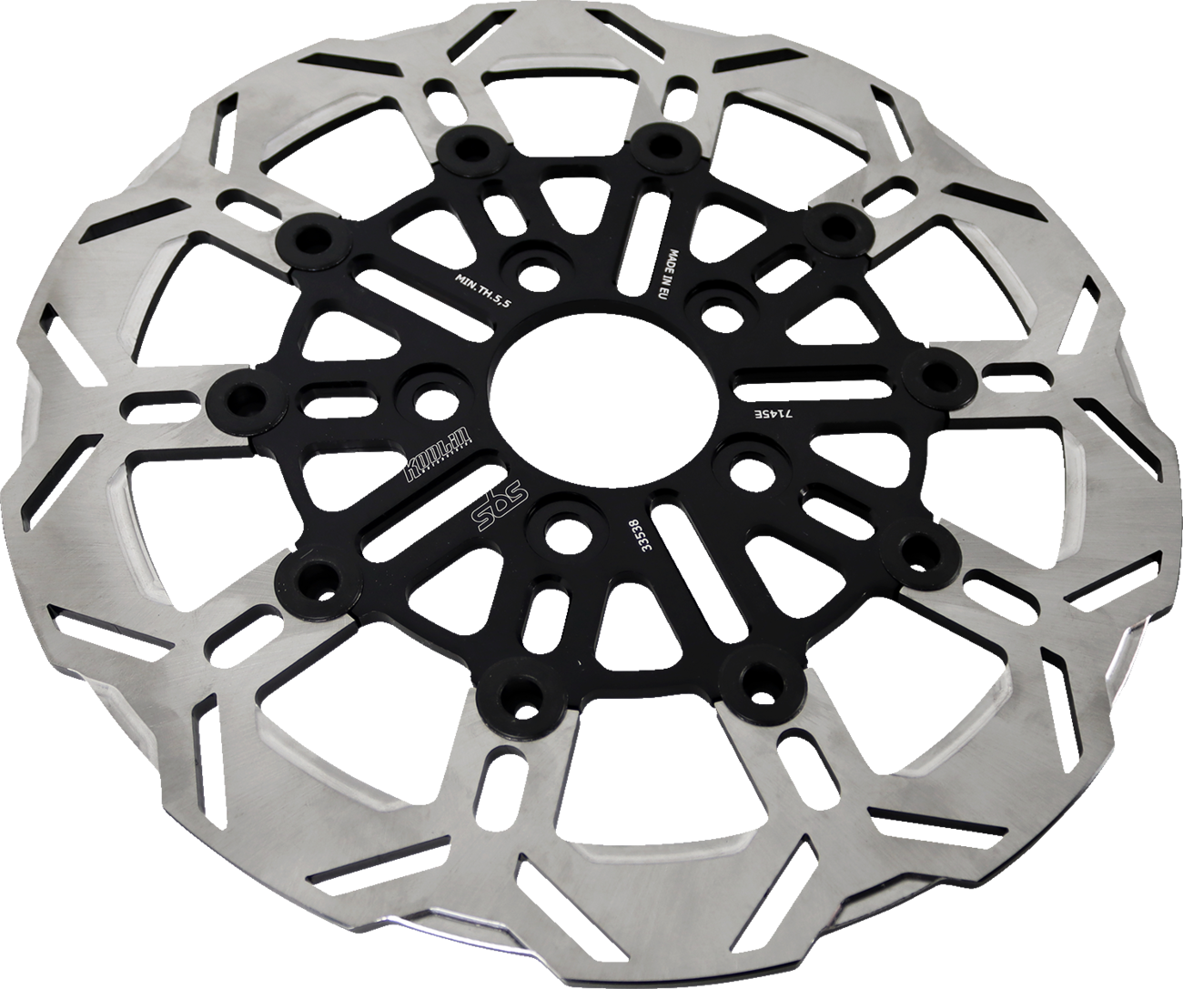 SBS Design "D" 10-Spoke Floating Brake Rotor 7145E — image 2