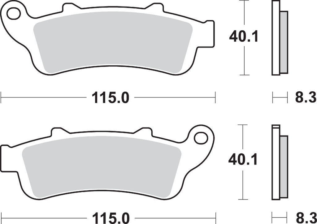SBS HS Brake Pads - 735HS — image 2