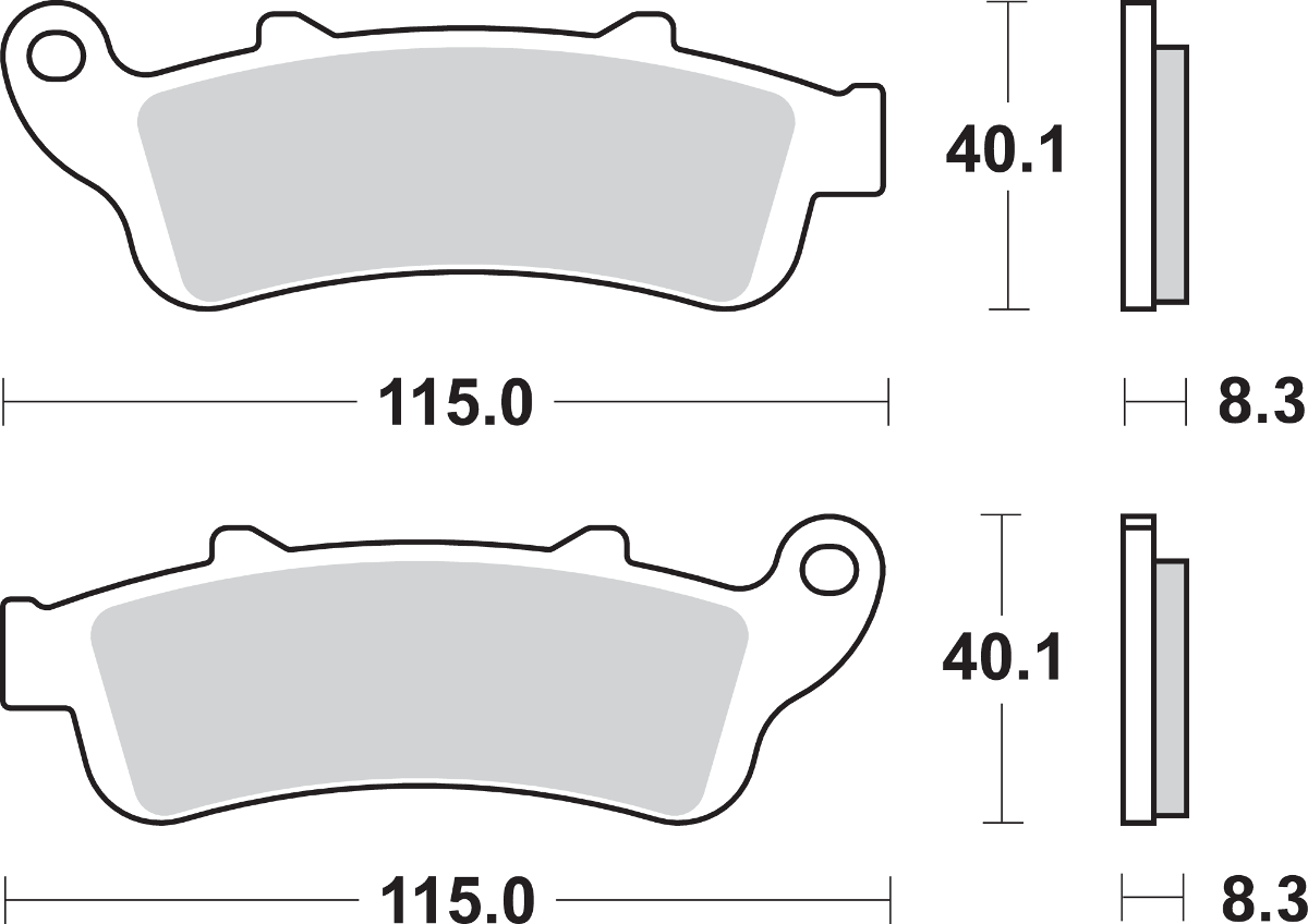 SBS HS Brake Pads - 735HS — image 2