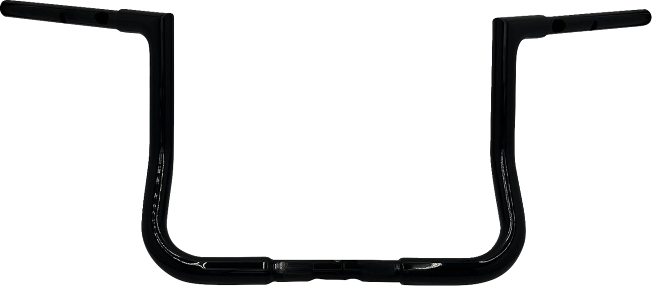 FAT BAGGERS INC. 1-1/4" EZ Install Flat Top Handlebar - 12" - Black 745012-B — image 1