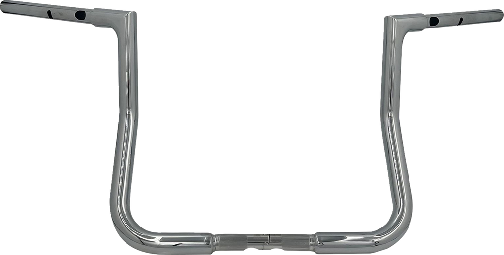 FAT BAGGERS INC. 1-1/4" EZ Install Flat Top Handlebar - Reduced Reach - 13" - Chrome 745013 — image 1