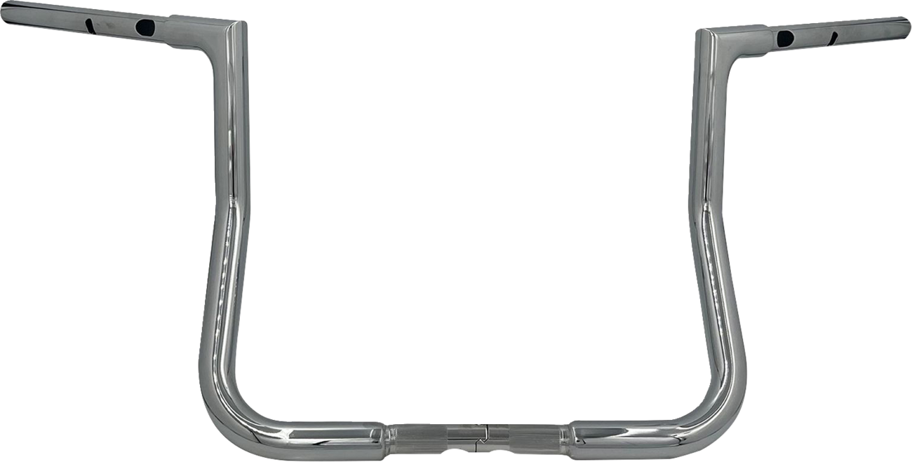 FAT BAGGERS INC. 1-1/4" EZ Install Flat Top Handlebar - Reduced Reach - 13" - Chrome 745013 — image 1