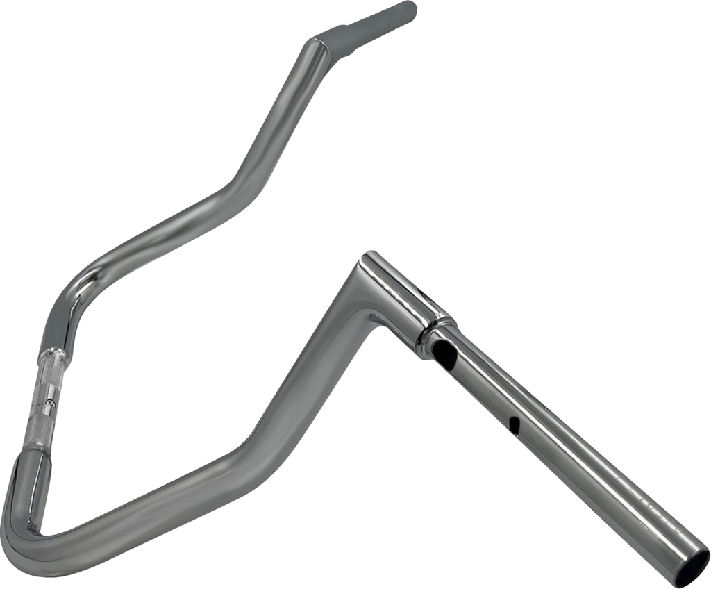 FAT BAGGERS INC. 1-1/4" EZ Install Flat Top Handlebar - Reduced Reach - 13" - Chrome 745013 — image 2