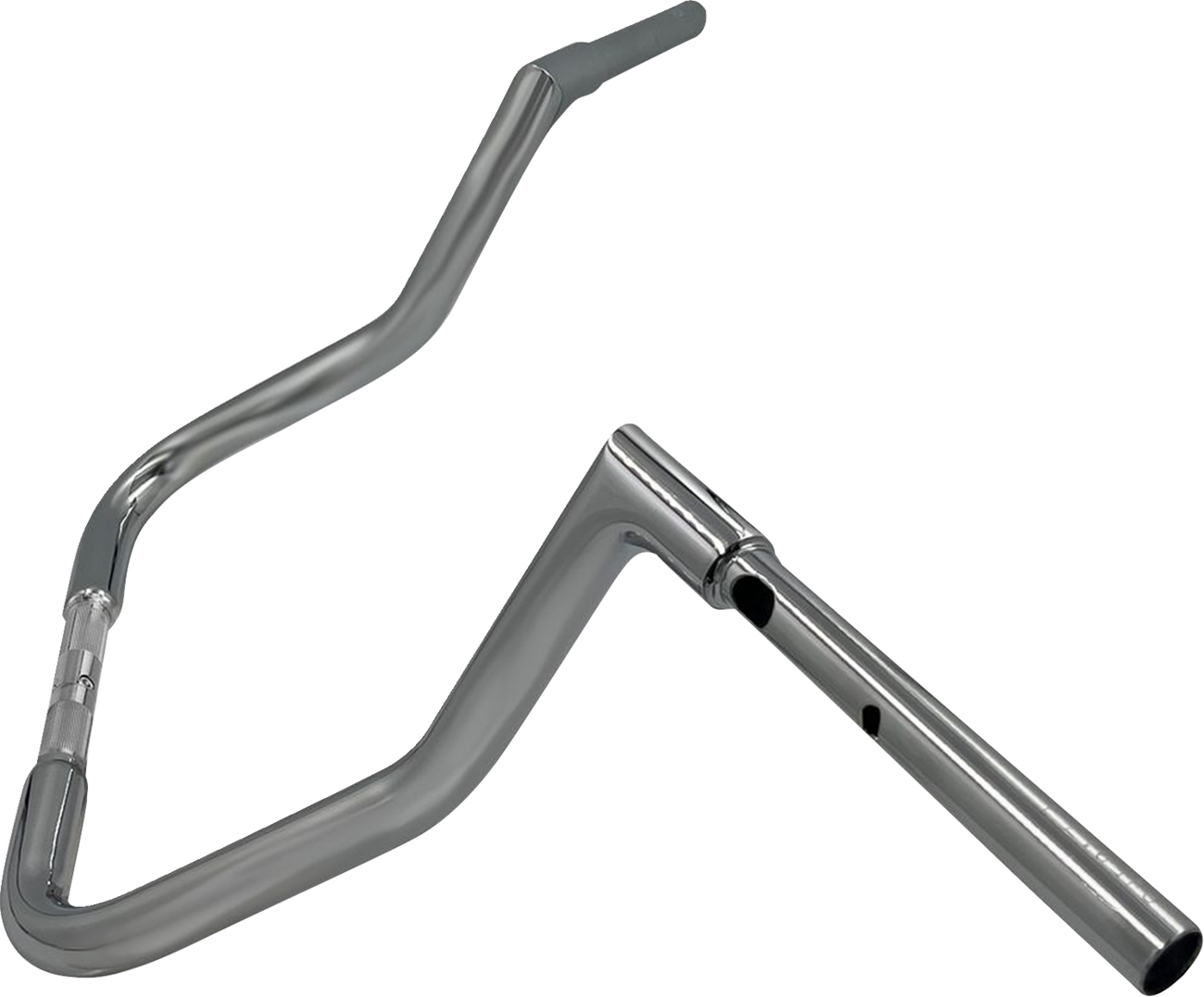 FAT BAGGERS INC. 1-1/4" EZ Install Flat Top Handlebar - Reduced Reach - 13" - Chrome 745013 — image 2