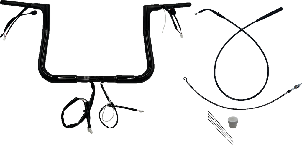 FAT BAGGERS INC. 1-1/4" EZ Install Flat Top Handlebar - 11" - Black 749011-B — image 1