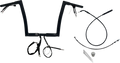 FAT BAGGERS INC. 1-1/4" EZ Install Flat Top Handlebar - 12" - Black 749912-B — image 1