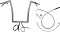 FAT BAGGERS INC. 1-1/4" EZ Install Flat Top Handlebar - 16" - Chrome 749916 — image 1