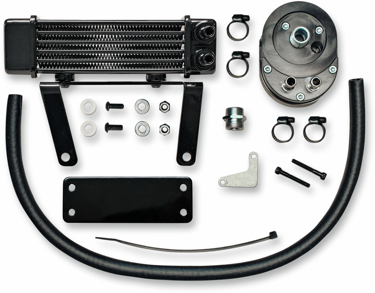 JAGG OIL COOLERS Oil Cooler Kit - Low Mount - Softail — image 1