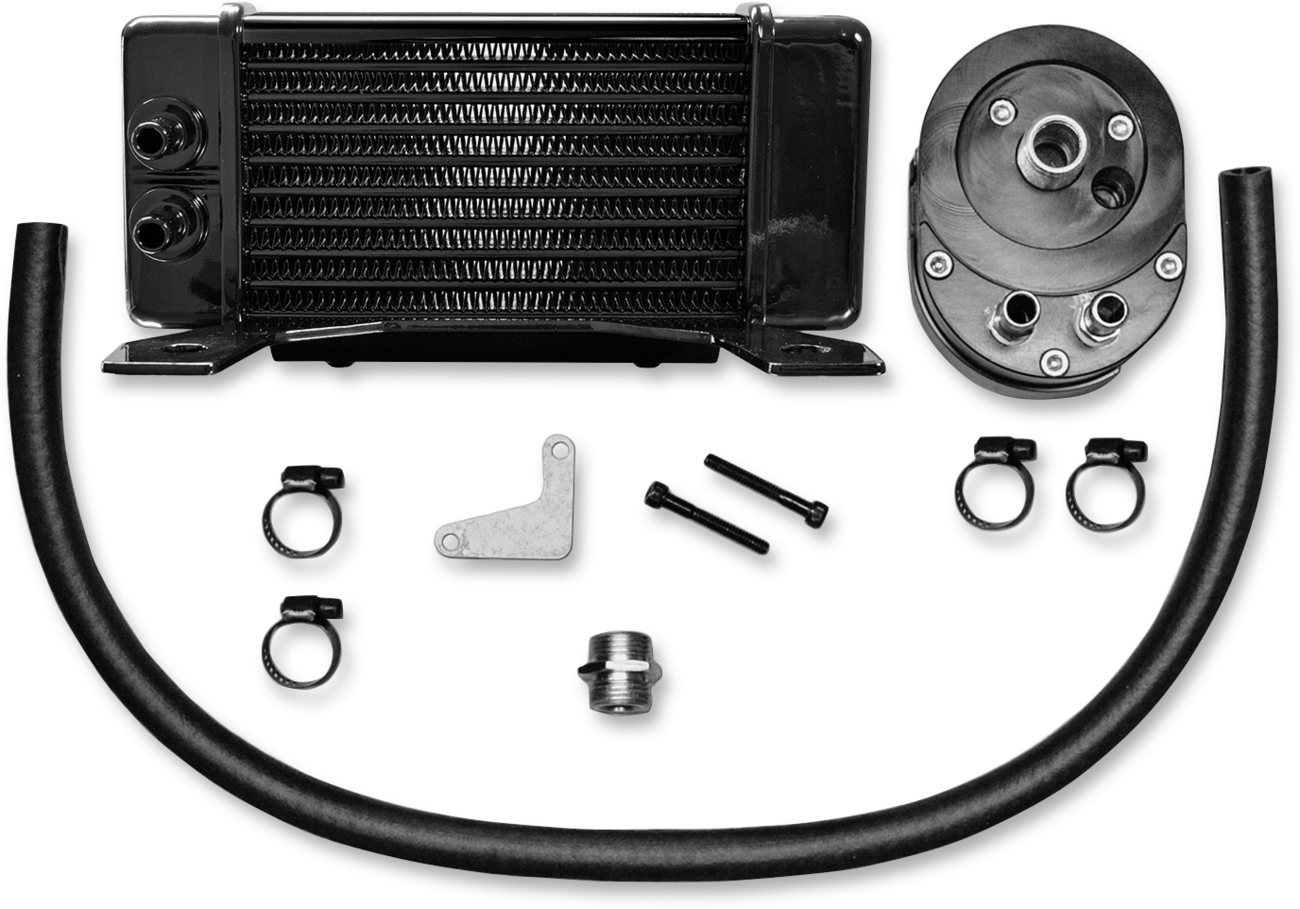 JAGG OIL COOLERS Oil Cooler Kit - Low Mount - Softail — image 2