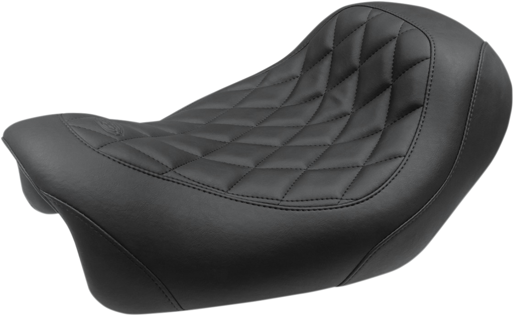 MUSTANG Forward Wide Tripper Solo Seat - Diamond - Black - FXDF '14-'17 75038 — image 1