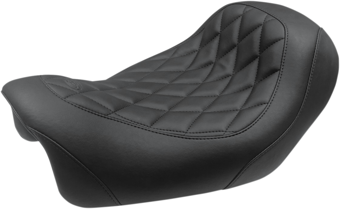 MUSTANG Forward Wide Tripper Solo Seat - Diamond - Black - FXDF '14-'17 75038 — image 1