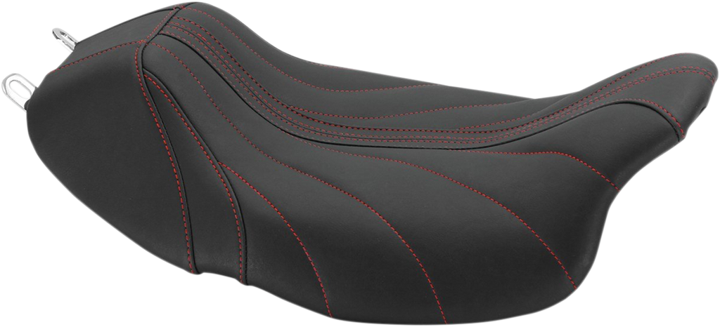 MUSTANG Revere Solo Seat - Gravity - Red Stitched - FL '08-'25 75059AB — image 1