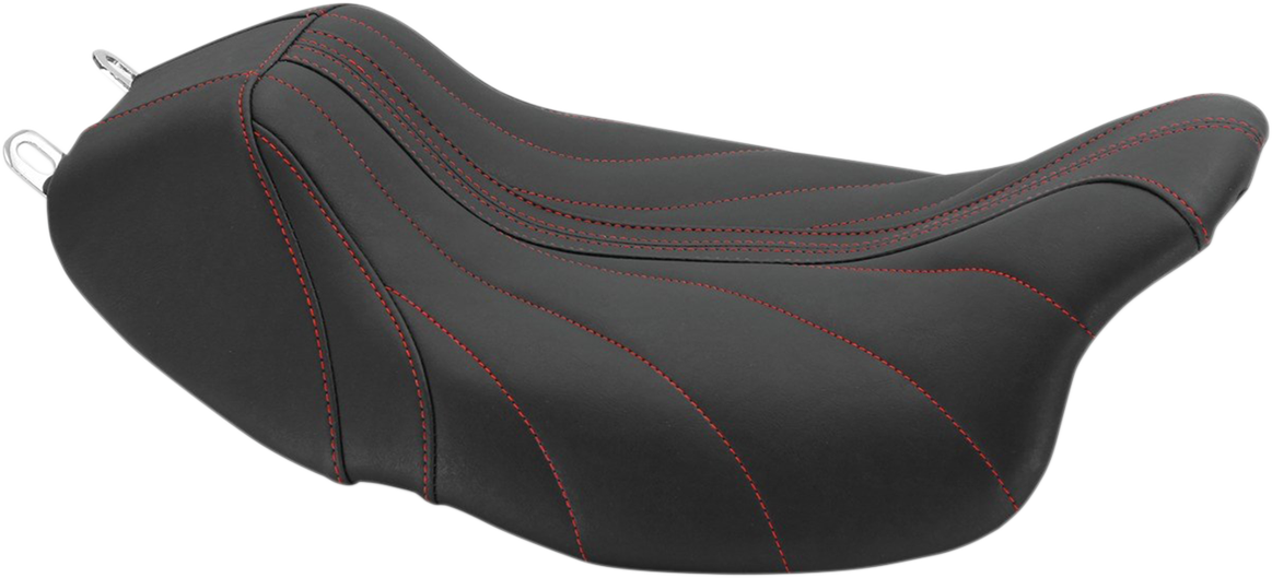 MUSTANG Revere Solo Seat - Gravity - Red Stitched - FL '08-'25 75059AB — image 1