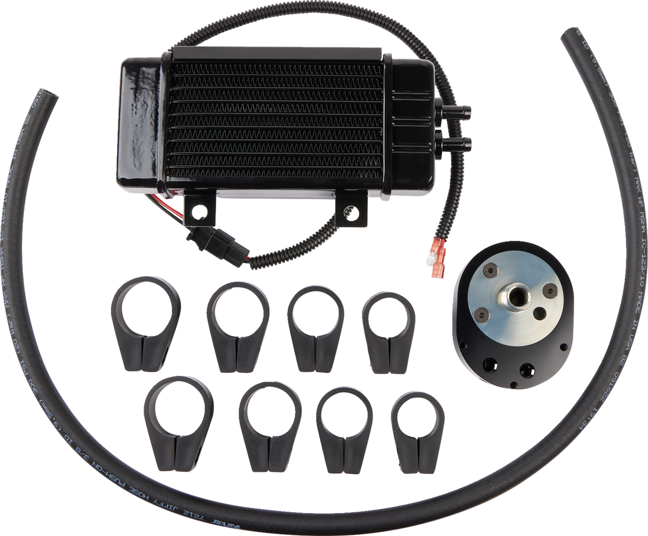 JAGG OIL COOLERS Fan-Assisted Oil Cooler Kit - Vertical — image 1
