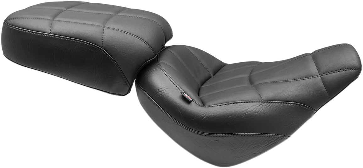 MUSTANG Solo Touring Seat - Cube Stitch - FXBB/S '18-'25 75160 — image 1