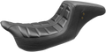MUSTANG Squareback One-Piece Seat - Tuck and Roll - Black w/ Black Stitching - FL '08-'25 75239 — image 1